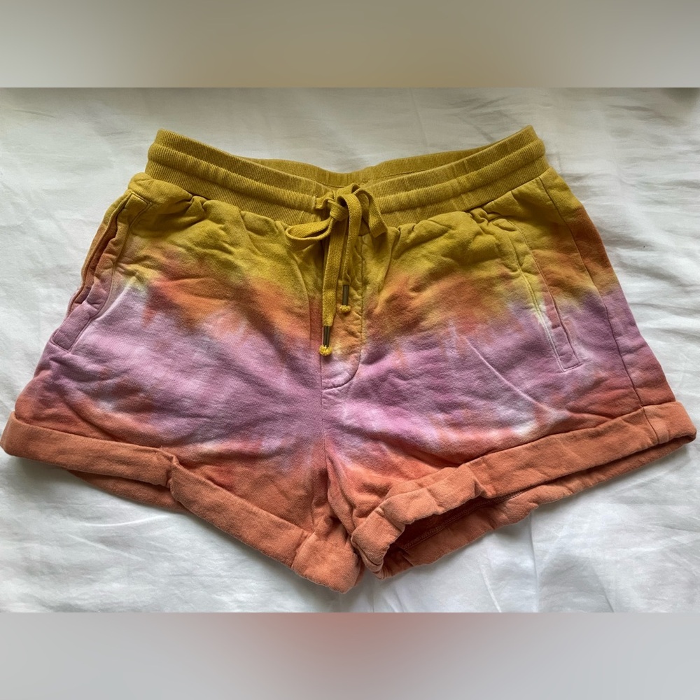 Young Fabulous & Broke Sunset Tie-Dye Athletic Shorts